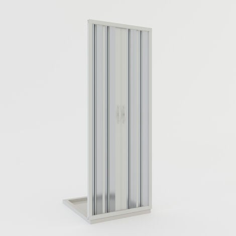 Puerta plegable de interior de pvc 88,5x214 cm mod. Luciana color blanco