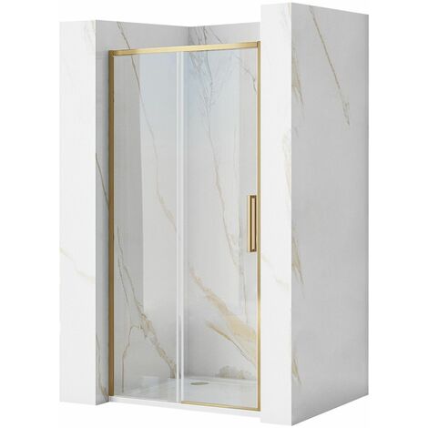 PUERTA de DUCHA REA RAPID SLIDE GOLD BRUSH 100