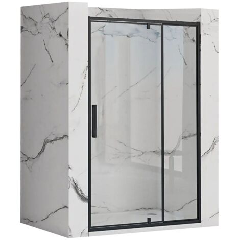 PUERTA de DUCHA REA RAPID SWING BLACK 120