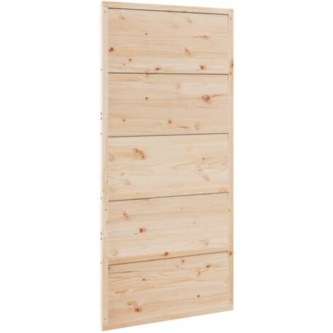 Puerta de granero madera maciza de pino 100x208 cm vidaXL