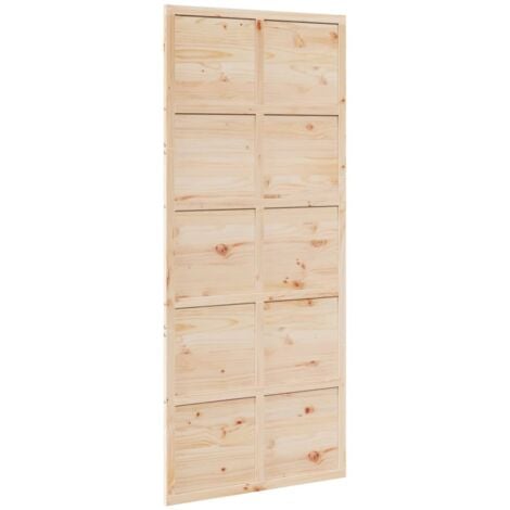 Puerta de granero madera maciza de pino 90x208 cm vidaXL