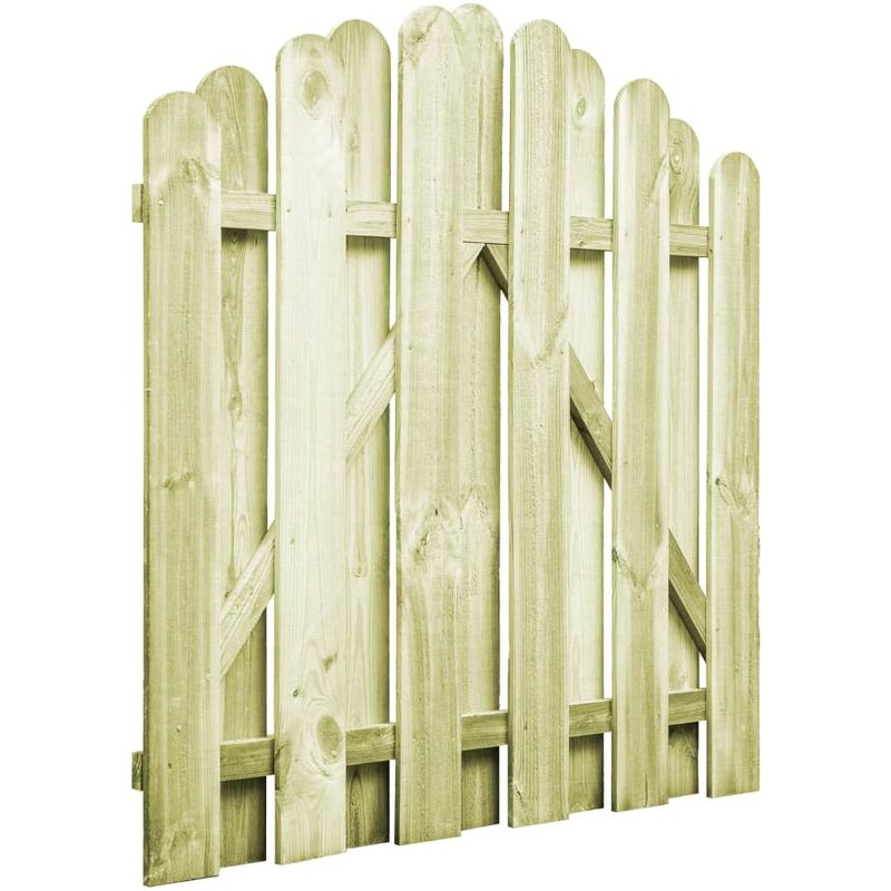 

Puerta de jardin de madera de pino impregnada 100x100 cm