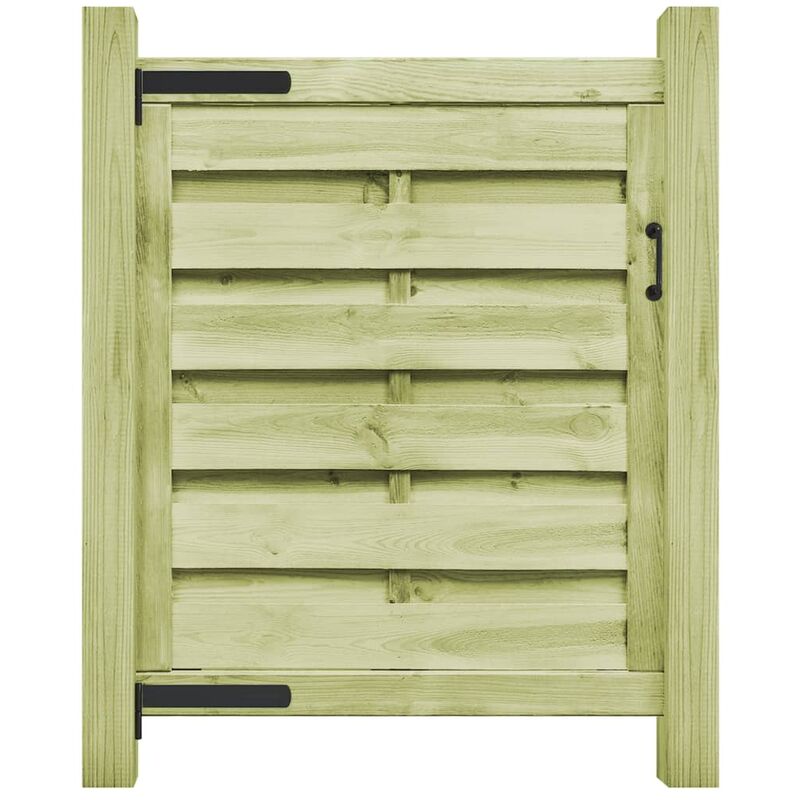 

Puerta de valla madera de pino impregnada verde 100x100 cm - Verde - Vidaxl