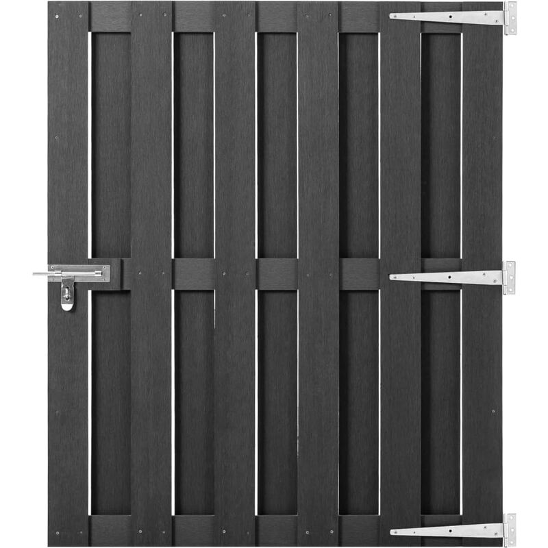 

Puerta de jardín de WPC gris 100x120 cm