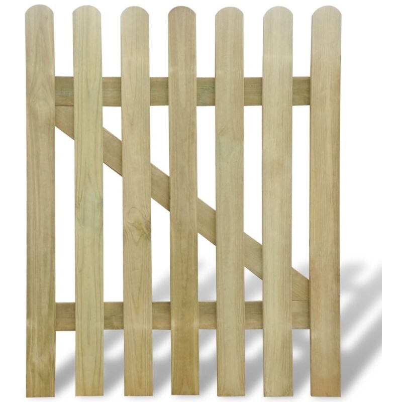 

Madera Puerta de Valla de Jardín 100x120 cm - Marrón - Vidaxl