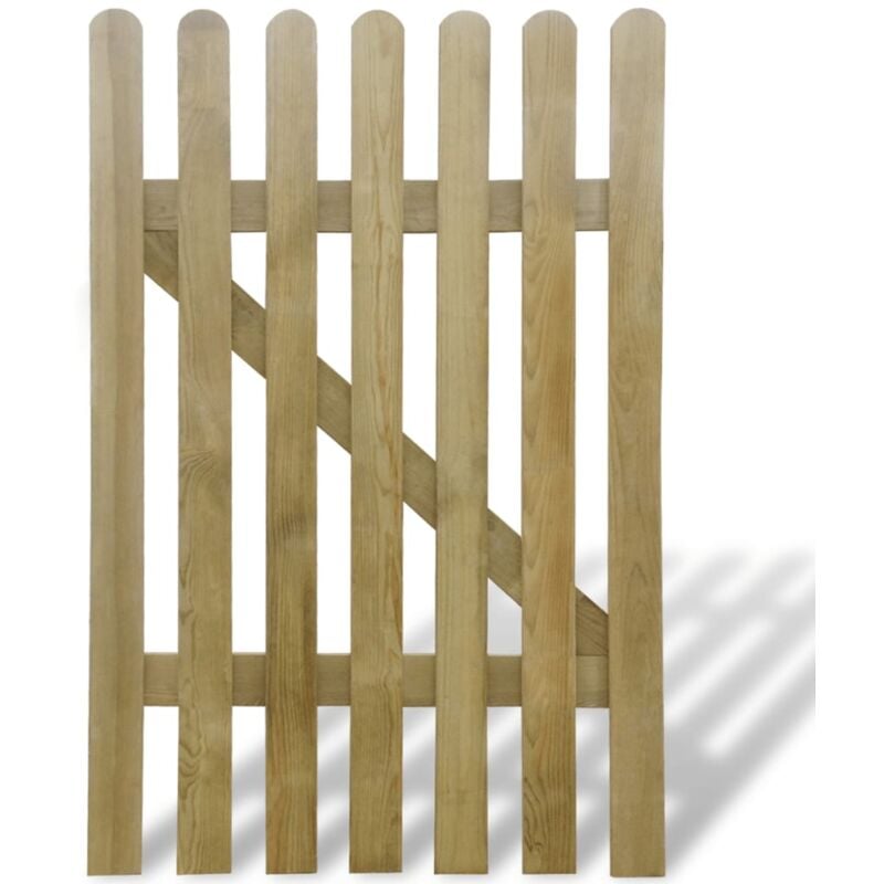 

Madera Puerta de Valla de Jardín 100x150 cm - Marrón - Vidaxl