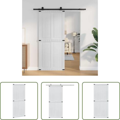 Puerta de madera -  Puerta Corona 90 x 210 cm Madera de ingeniería
