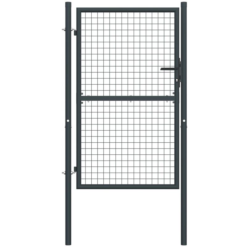 

Puerta de malla de jardín acero galvanizado gris 400x125 cm - Gris