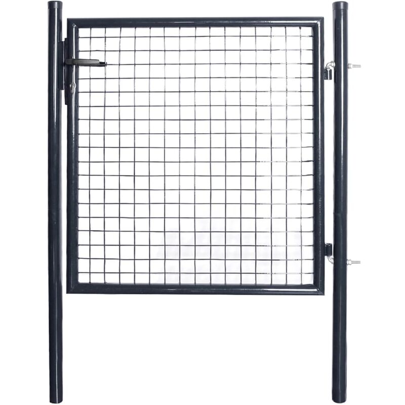 

Puerta de malla de jardín acero galvanizado gris 85,5x100 cm - Gris