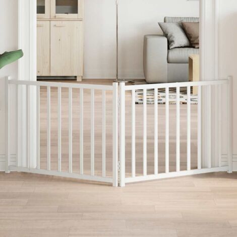 Puerta de perros plegable 2 paneles madera abeto  160 cm