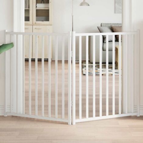 Puerta de perros plegable 2 paneles madera abeto  160 cm