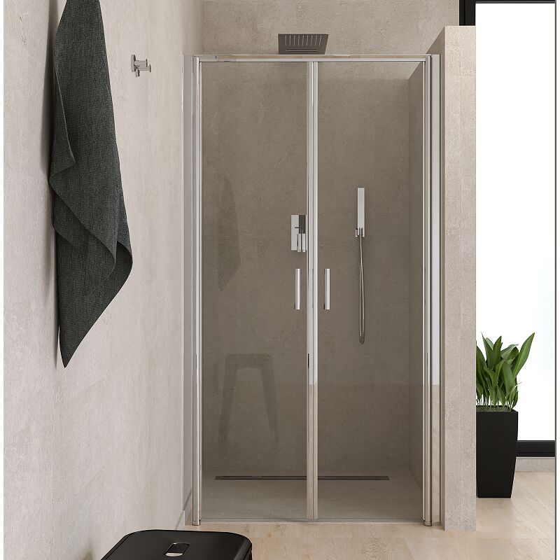 

Puerta de salón para nicho 100 cm vidrio transparente Ponsi Gold BBPLATPS10 | 100 cm (96-100)
