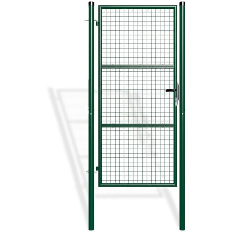 CASANOOV Puerta de valla 1m OLGA 100 x 200 cm Verde