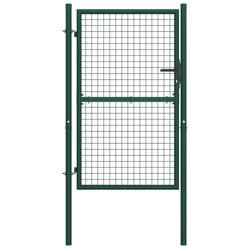 

Puerta de valla de acero verde 100x150 cm - Verde