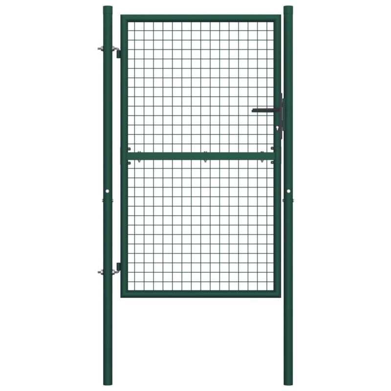

Puerta de valla de acero verde 100x200 cm - Verde - Vidaxl