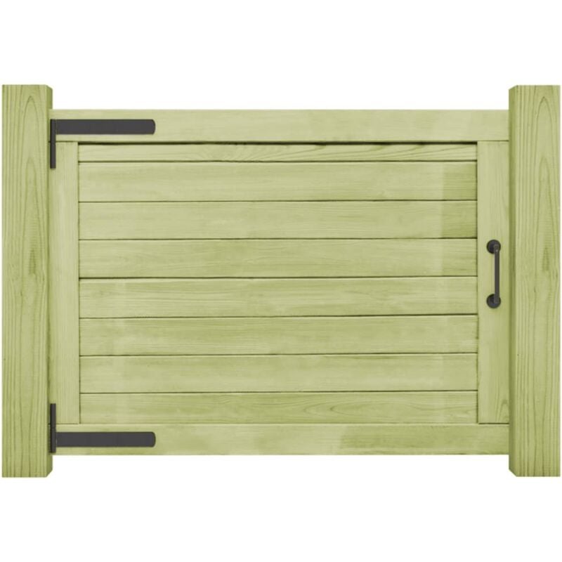 

Puerta de Valla de Jardín Madera de Pino Impregnada 75x100 cm - Verde - Vidaxl