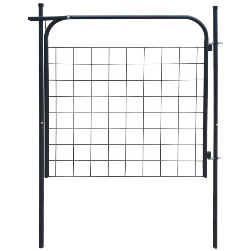 

Puerta de valla de jardín 100x100 cm gris antracita - Gris