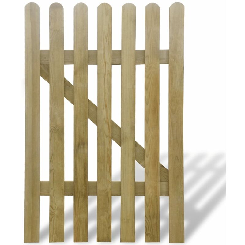 

Puerta de valla de jardín de madera 100x150 cm - Marrón