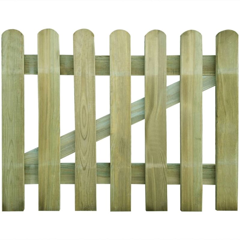 

Youthup - Puerta de valla de jardín de madera 100x80 cm - Marrón