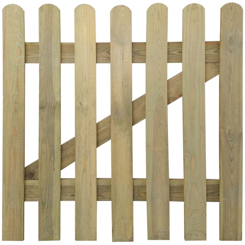 

Youthup - Puerta de valla de jardín madera 100x100 cm - Marrón
