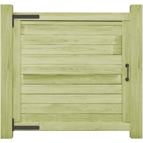Puerta de valla de madera de pino impregnada 100x100 cm vidaXL