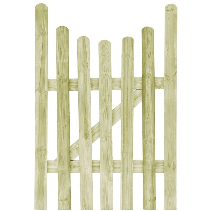 

Puerta de valla de madera de pino impregnada 100x150 cm