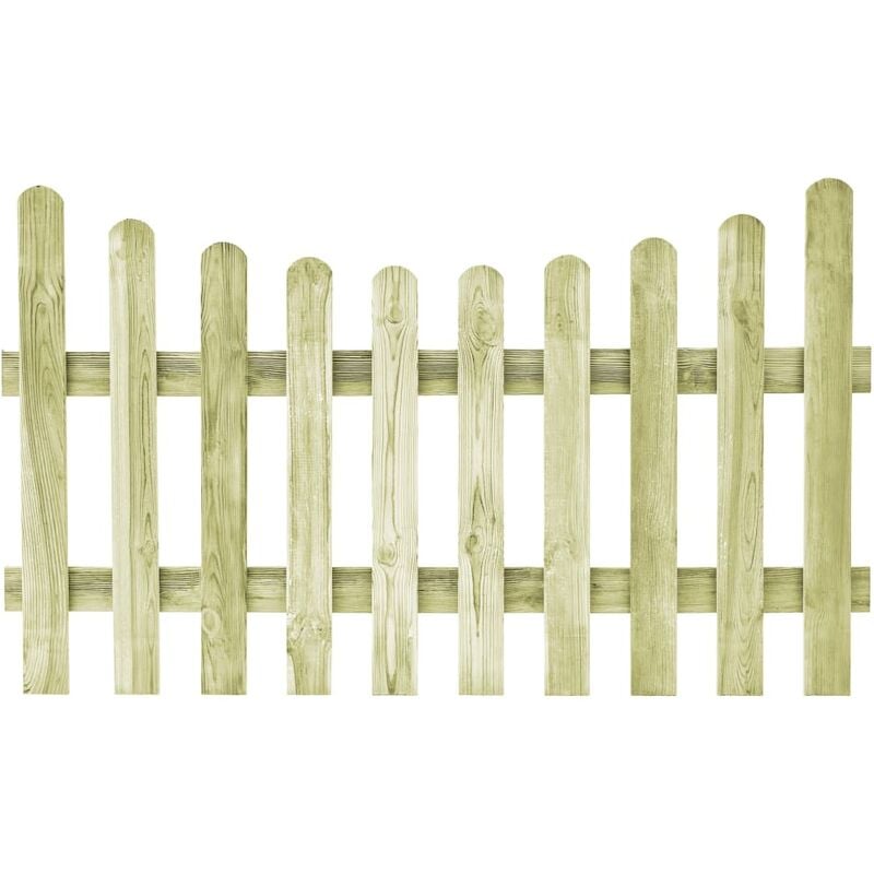 

Puerta de valla de madera de pino impregnada 170x100 cm - Verde