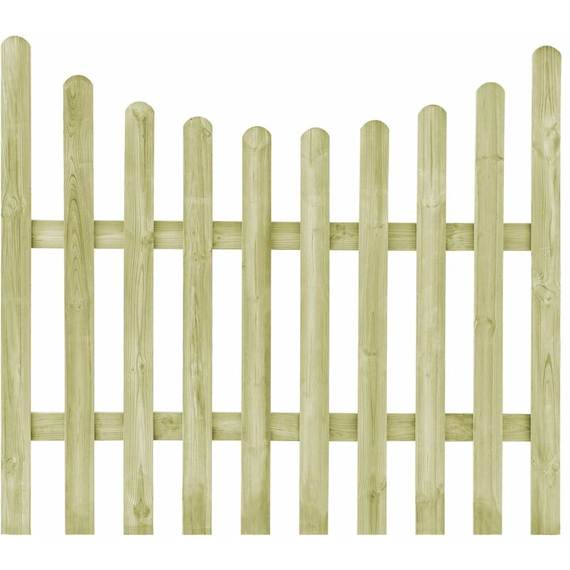 

Puerta de valla de madera de pino impregnada 170x150 cm