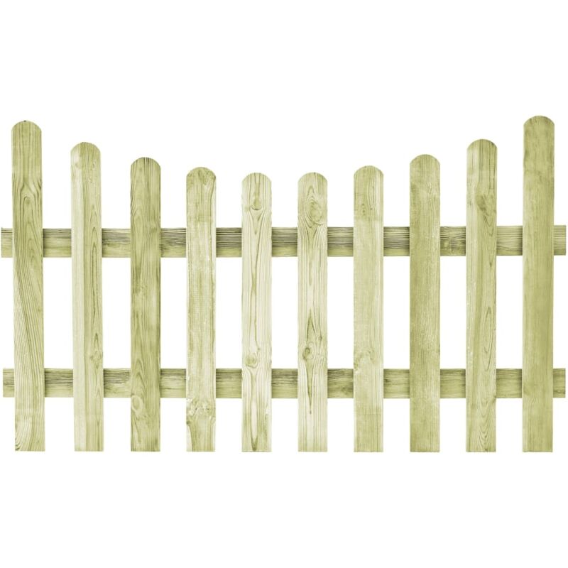

vidaXL Puerta de valla de madera de pino impregnada 170x100 cm - Verde