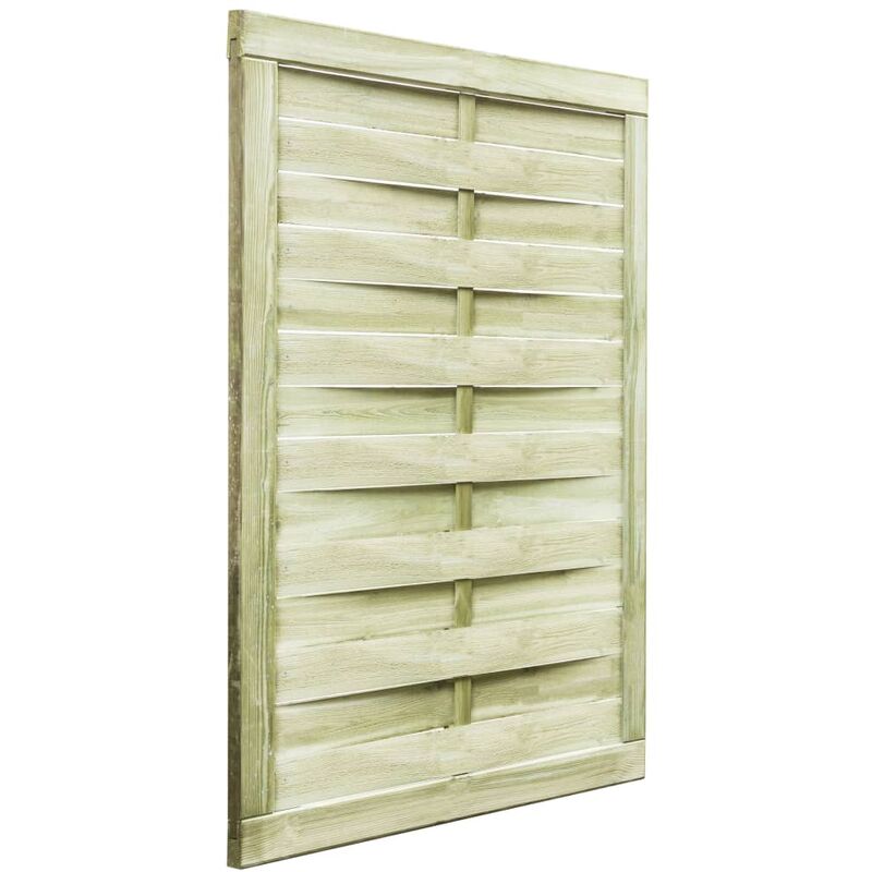 

Puerta de valla madera de pino impregnada verde 100x125 cm