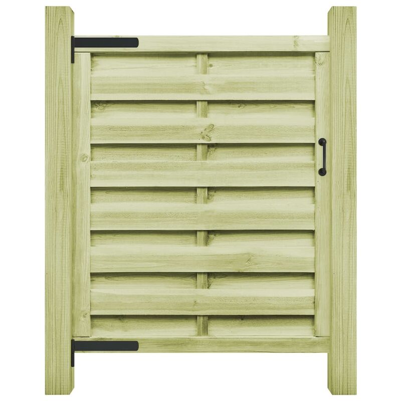 

Puerta de valla madera de pino impregnada verde 100x125 cm - Verde