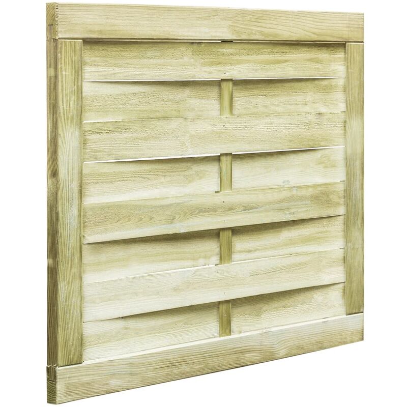 

Puerta de valla madera de pino impregnada verde 100x75 cm