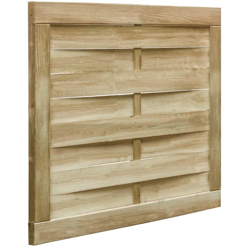 

Puerta de valla madera de pino impregnada verde 100x75 cm - Verde