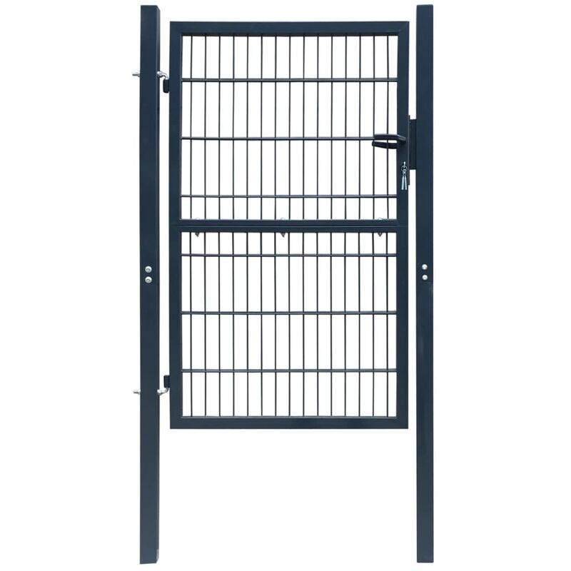 

Puerta de verja 2D (sencilla) gris antracita 106 x 190 cm - Gris