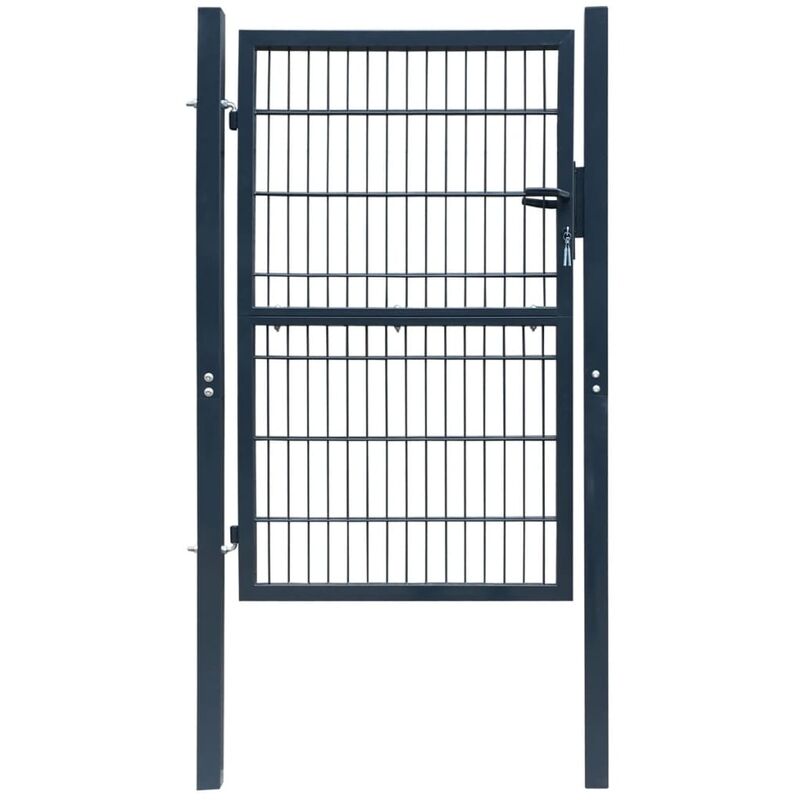 

Puerta de verja 2D (sencilla) gris antracita 106 x 230 cm - Gris