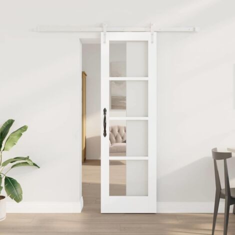 Puerta Deslizante Manual  61 x 198.5 cm Madera y metal