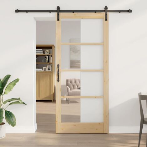 Puerta deslizante ORKDAL Marrón 93 x 211 cm