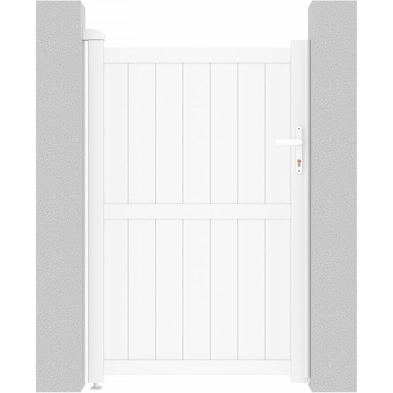 

Habitat Et Jardin - Puerta jardin aluminio Lola - 101.2 x 155.9 cm - Blanco