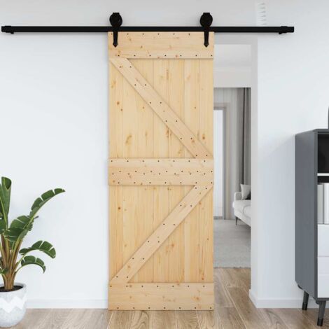 Puerta NARVIK madera maciza pino 95x210 cm vidaXL
