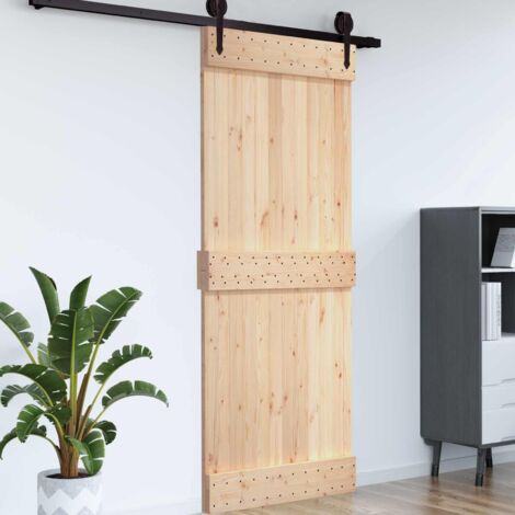 Puerta  Natural 70 x 210 cm Madera de Pino Sólido