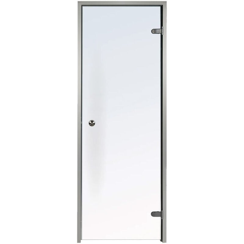 

Puerta para baño turco transparente 70 x 190 cm marco de aluminio