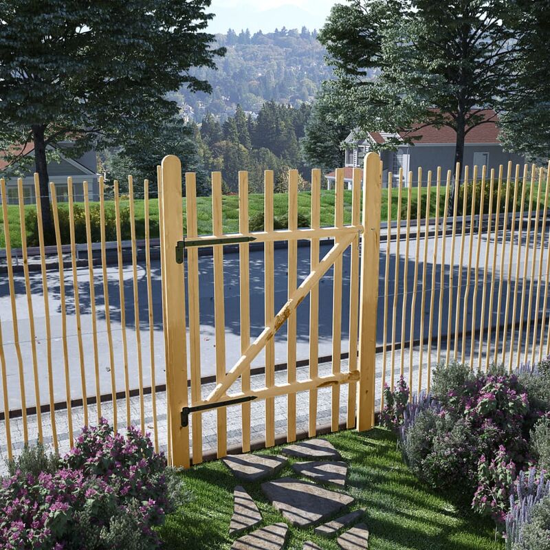 

Puerta para valla 100x150 cm madera de avellano