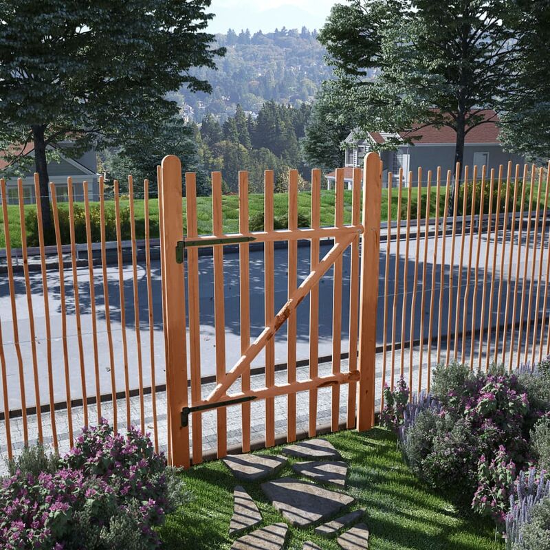 

Puerta para valla 100x150cm madera de avellano impregnada