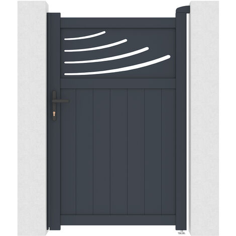 Puerta peatonal aluminio HALTI 100 x 160 cm