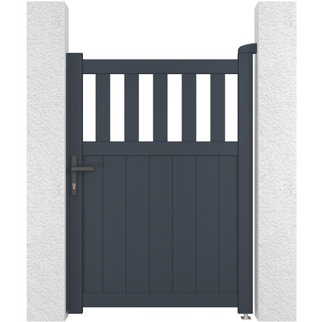 Puerta peatonal aluminio SANTIS 100 x 140 cm