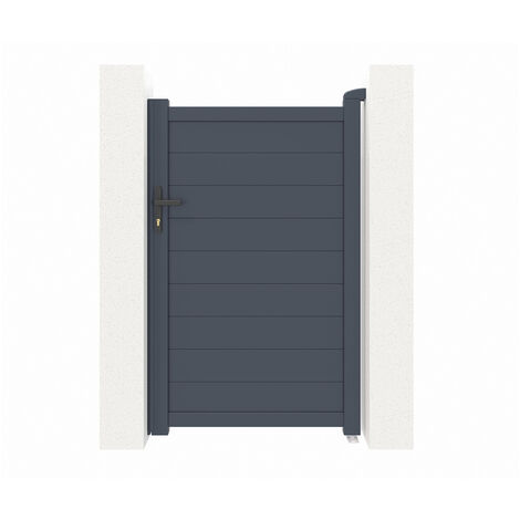 Puerta peatonal gris EIGER 100 x 160 cm