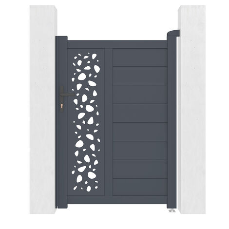 Puerta peatonal gris SUNNY 100 x 140 cm