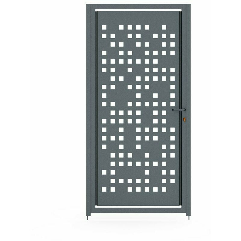 

Puerta Peatonal Independiente - Modelo Barcelona 100x150 Gris Antracita