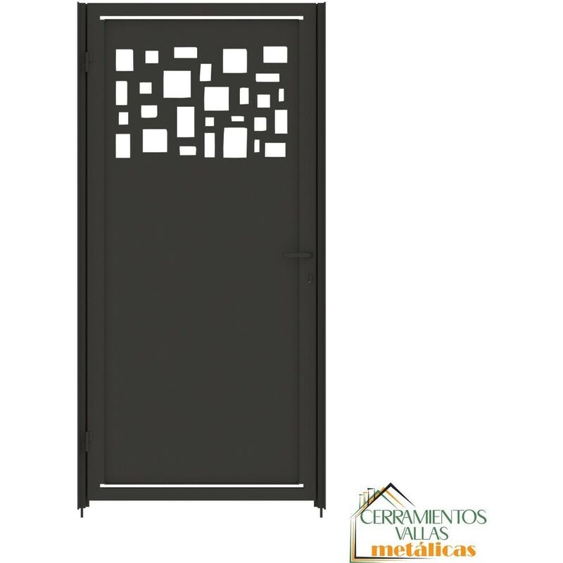 

Puerta Peatonal Independiente - Modelo Ibiza 100x200 Gris Antracita