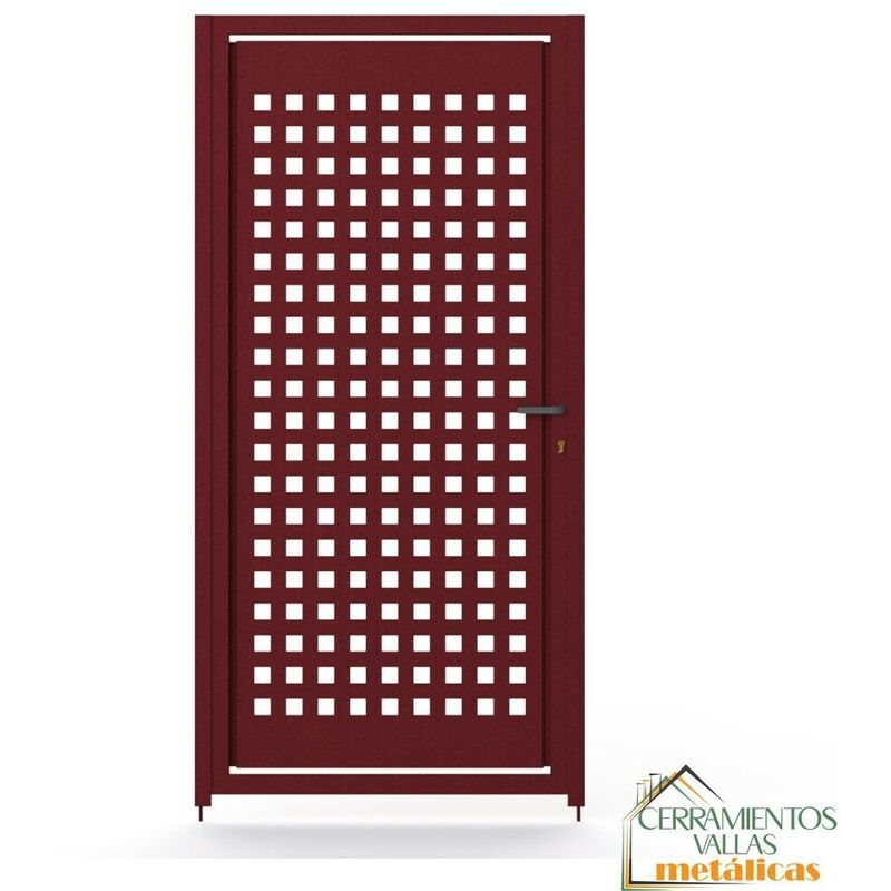 

Puerta Peatonal Independiente - Modelo Madrid 100x200 Granate